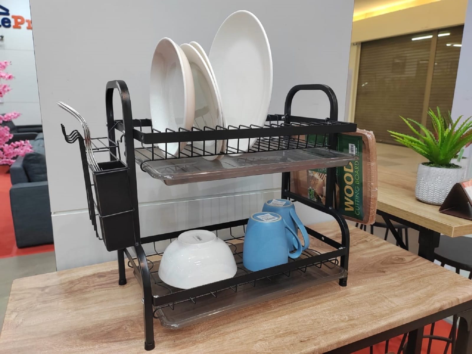DISH DRAINER KECH MODISH 42X25X42CM YS20634MPBLACK BLACK