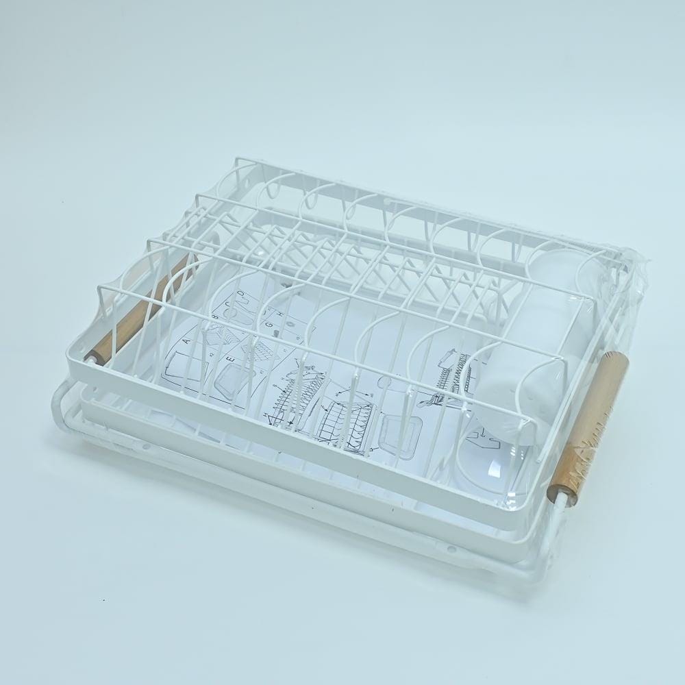 DISH DRAINER KECH MODISH 43.3X30X40CM YS10829P WHITE