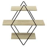 WALL SHELVES GOGIA BEECH 50X19X50CM