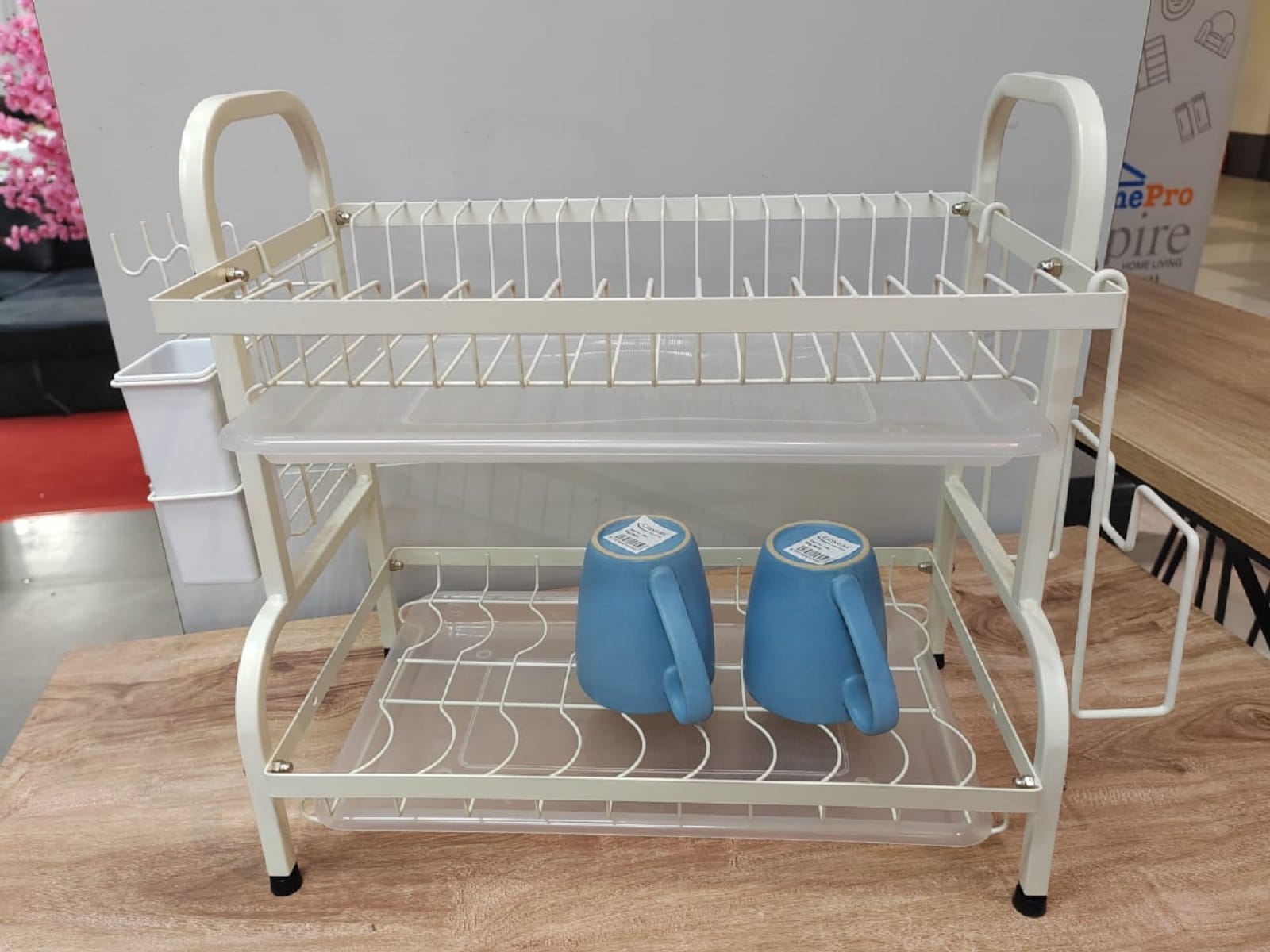 DISH DRAINER KECH MODISH 42X25X42CM YS20634MPWHITE WHITE
