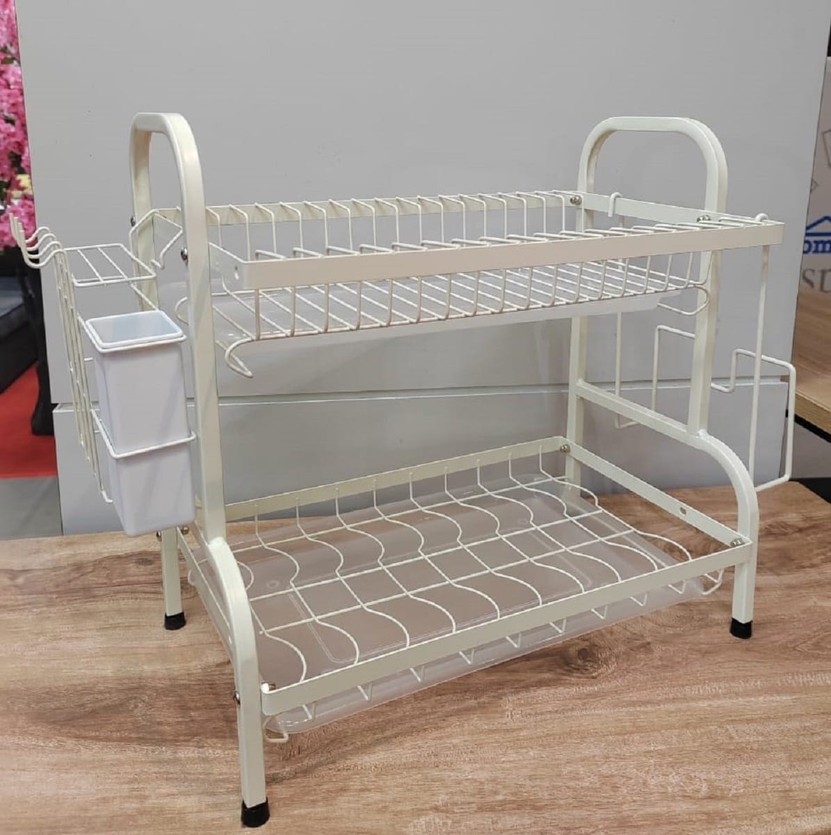 DISH DRAINER KECH MODISH 42X25X42CM YS20634MPWHITE WHITE