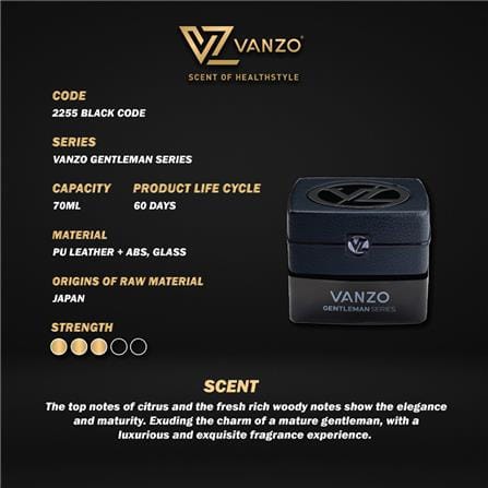 VANZO GENTLEMAN 2255 BLACK CODE 70ML