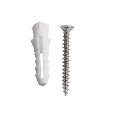 DEXZON PLASTIC ANCHORS WITH SCREW 10EACH