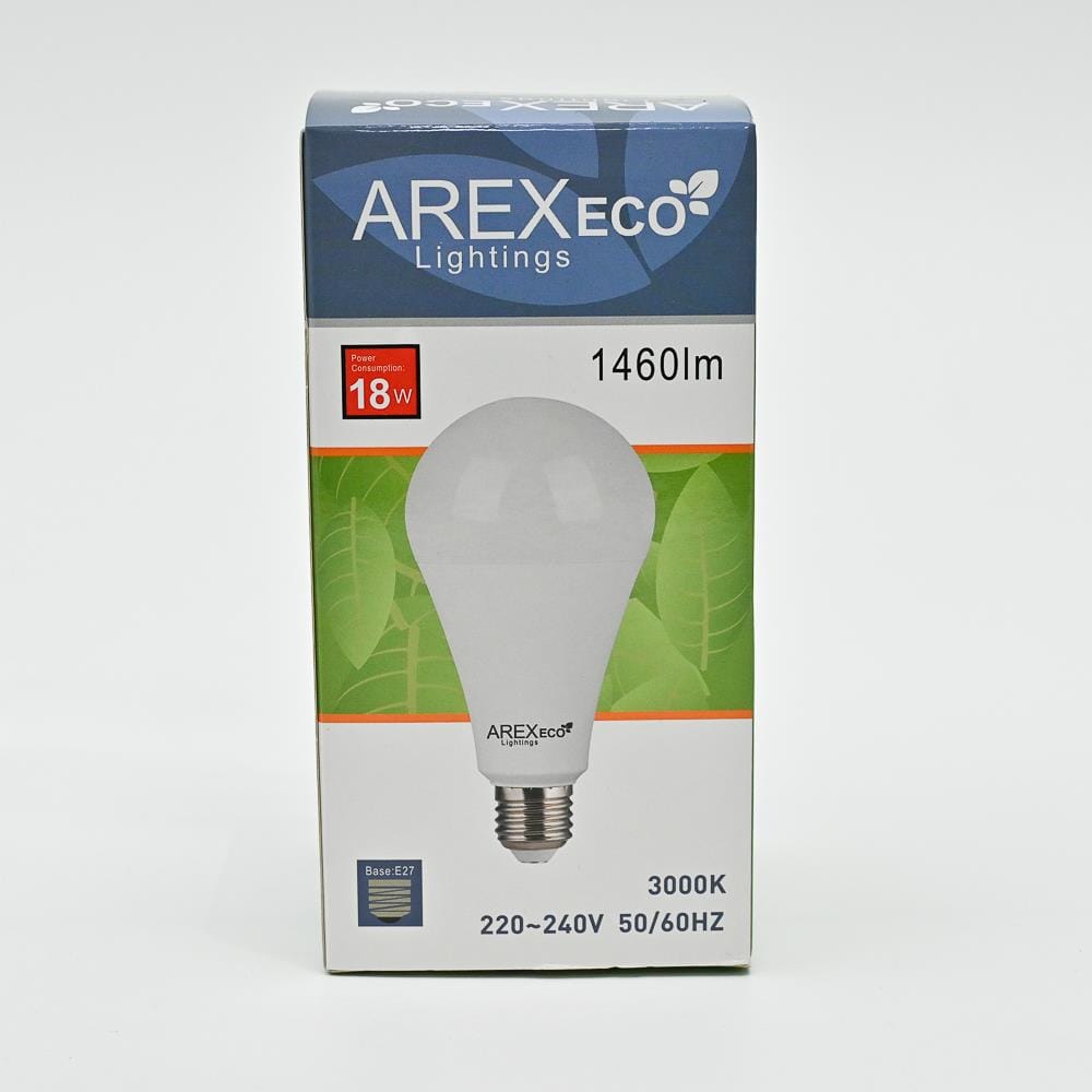 LED A75 ECO 18W 3K WARM WHITE E27 LEDE18Y27 AREX