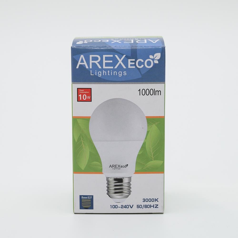 LED A60 ECO 10W 3K WARM WHITE E27 LEDE10Y27 AREX