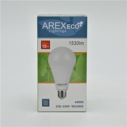 LED A75 ECO 18W 4000K COOL DAYLIGHT E27 LEDE18C27 AREX