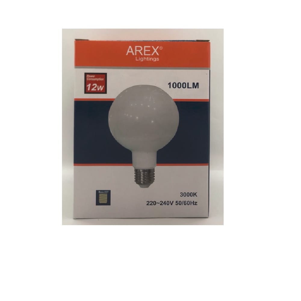 LED G9512W 3K E27 WARM WHITE LEDG9512Y27 AREX