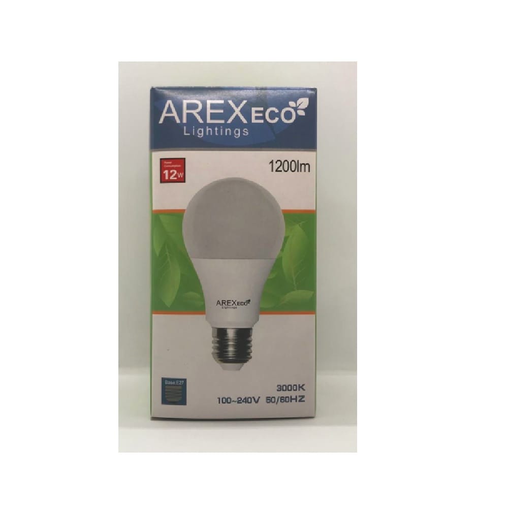 LED ECOA6512W 3000K E27 WW LED12Y27 AREX