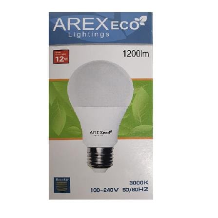 LED ECOA6512W 3000K E27 WW LED12Y27 AREX