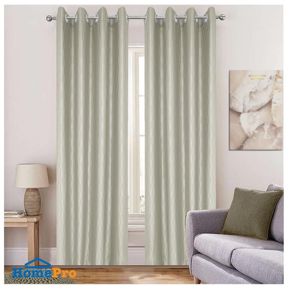 HLS CURTAIN EYELET LARRY UV 140X180 BROWN