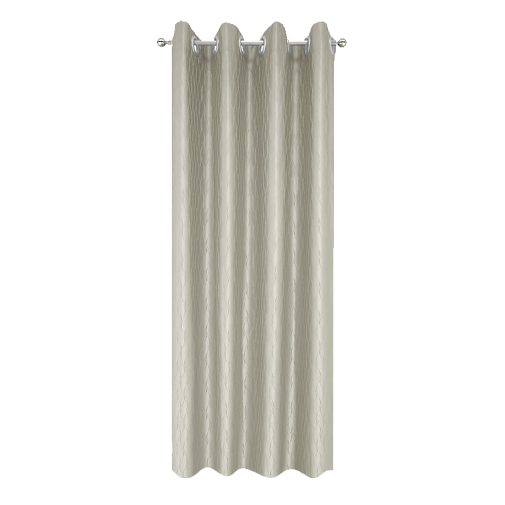 HLS CURTAIN EYELET LARRY UV 140X180 BROWN