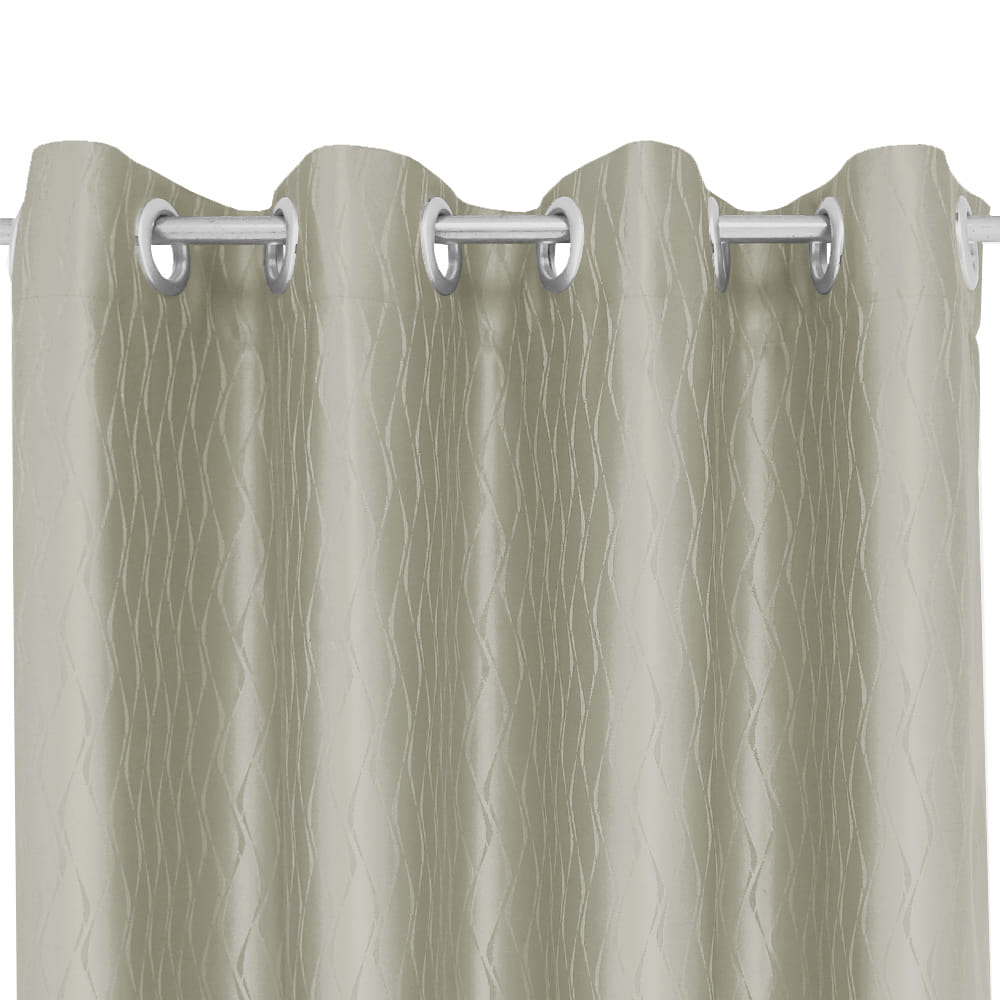 HLS CURTAIN EYELET LARRY UV 140X180 BROWN
