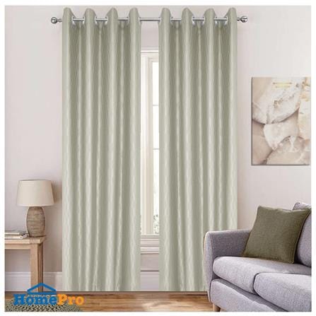 HLS CURTAIN EYELET LARRY UV 140X180 BROWN