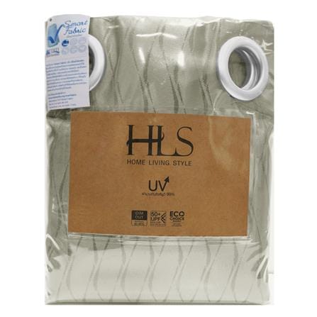 HLS CURTAIN EYELET LARRY UV 140X250CM BROWN
