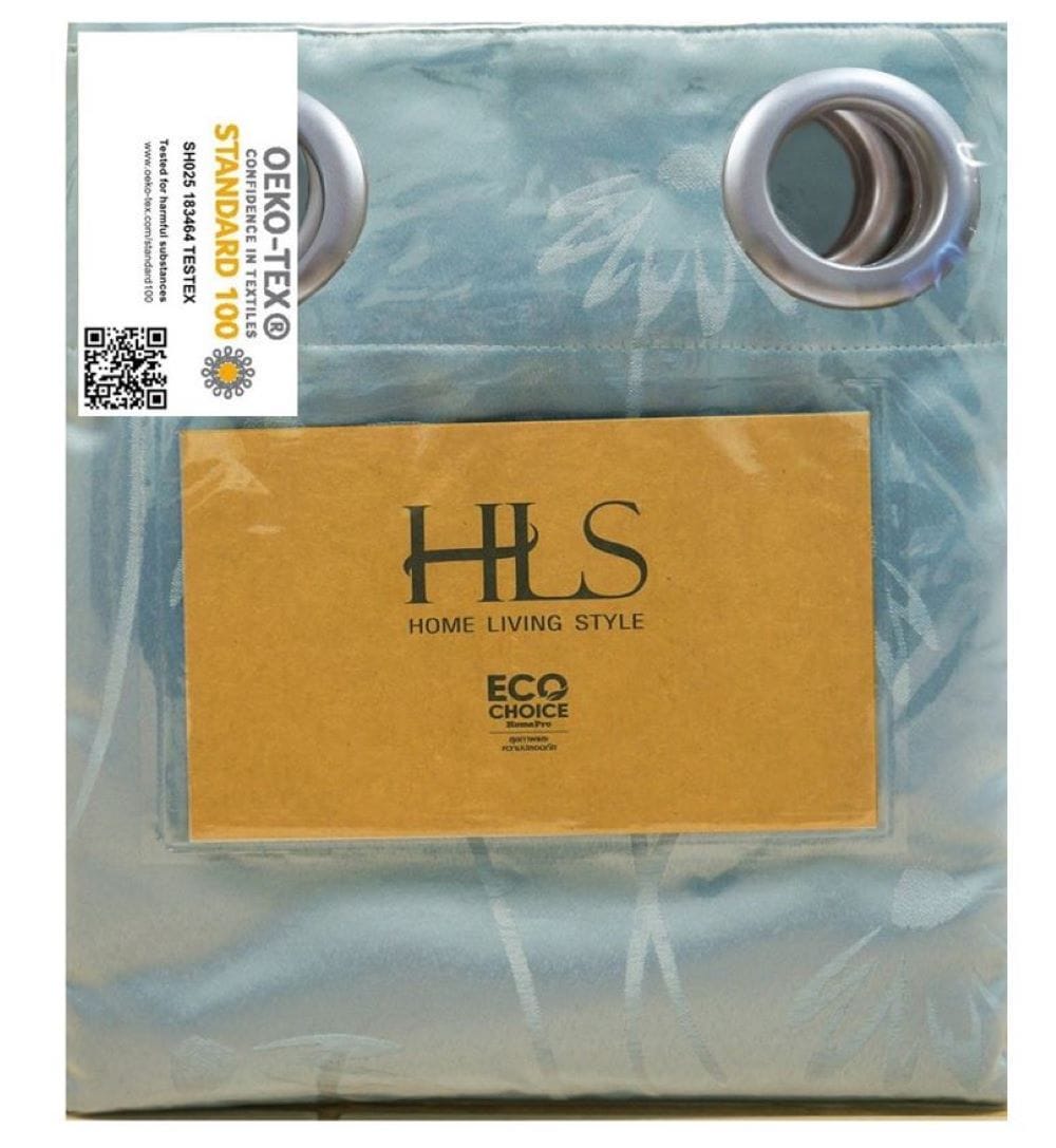 HLS CURTAIN EYELET CHAMOMILE 140X280CM LIGHT BLUE