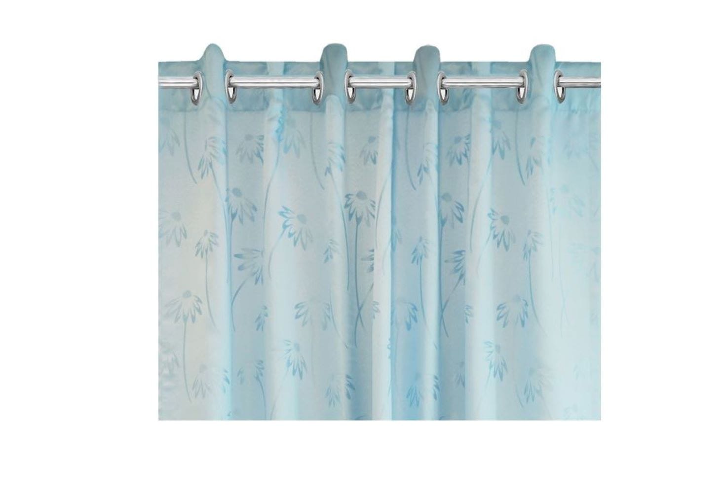 HLS CURTAIN EYELET CHAMOMILE 140X280CM LIGHT BLUE