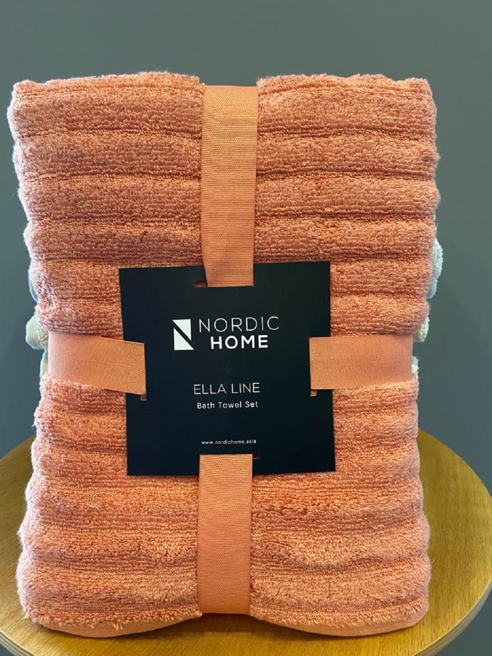 BATH TOWEL NORDIC HOME ELLA LINE  10013841
