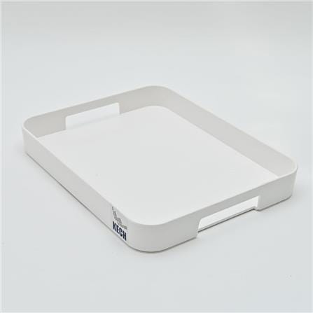 KECH  TRAY STEEL 38x25x5CM KECH WOOD HANDLE W