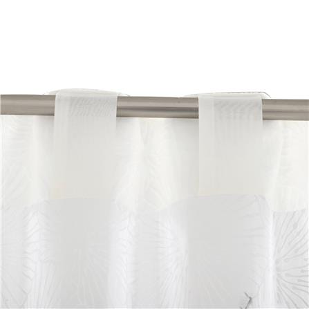HLS SHEER CURTAIN HIDDEN TAP CORAL 135X180CM WHITE