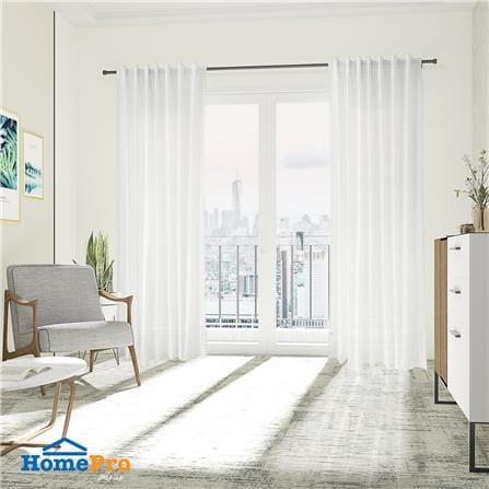 HLS SHEER CURTAIN HIDDEN TAP KURT 135X220CM WHITE