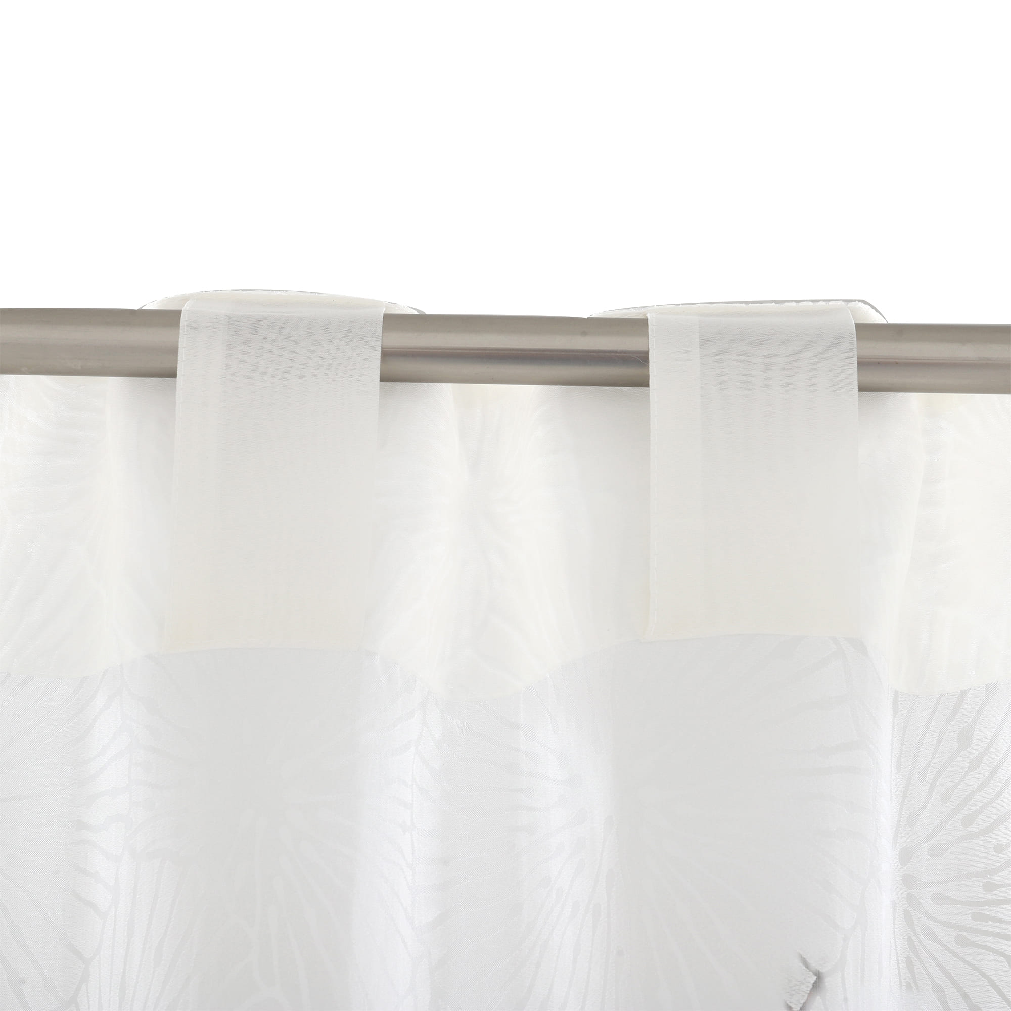 HLS SHEER CURTAIN HIDDEN TAP CORAL 135X220CM WHITE