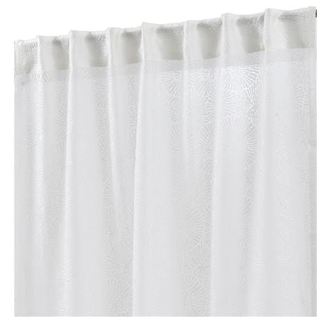 HLS SHEER CURTAIN HIDDEN TAP CORAL 135X220CM WHITE