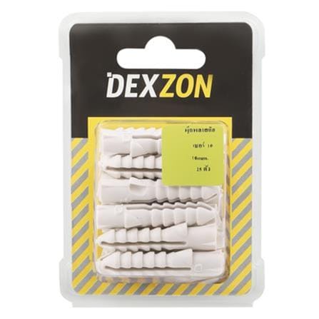 DEXZON PLASTIC WALL PLUG ANCHOR NO.10 25EA