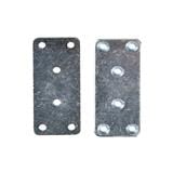 DEXZON CONNECTOR STEEL PLATE SP-003 4PCS EA SILVER