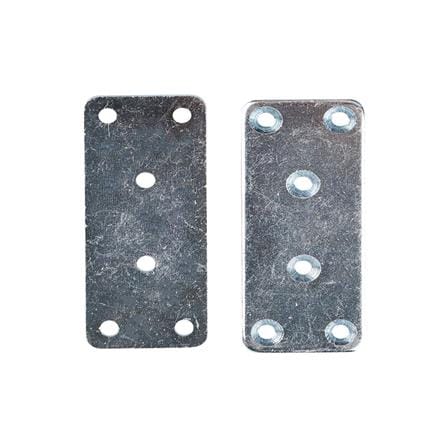 DEXZON CONNECTOR STEEL PLATE SP-003 4PCS EA SILVER