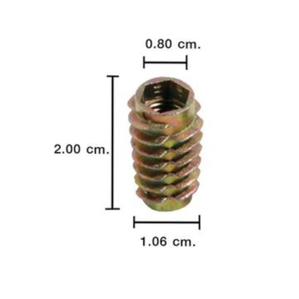 DEXZON FURNITURE D-NUT 8MM 20MM DN-820 10 PC