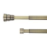HLS DOUBLE CURTAIN ROD REEVER 180-310CM BRASS