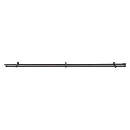 HLS DOUBLE CURTAIN ROD CANDERA 120-210CM DARK BROWN