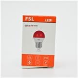 FSL LED PINGPONG BULB 2W E27 RED