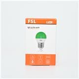 LED PINGPONG BULB 2W E27 GREEN FSL
