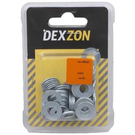 DEXZON FLAT WASHER 8MM 100EACH