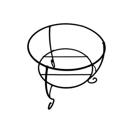 BABA IRON POT STAND WT-98 (1A)