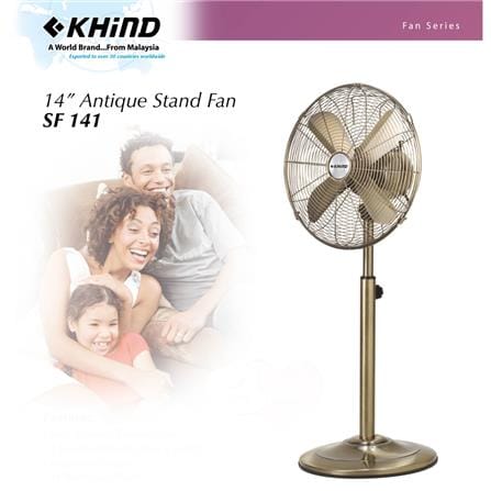 KHIND STAND FAN SF141 14INCH 50WATT 4BLADES 3SPEED