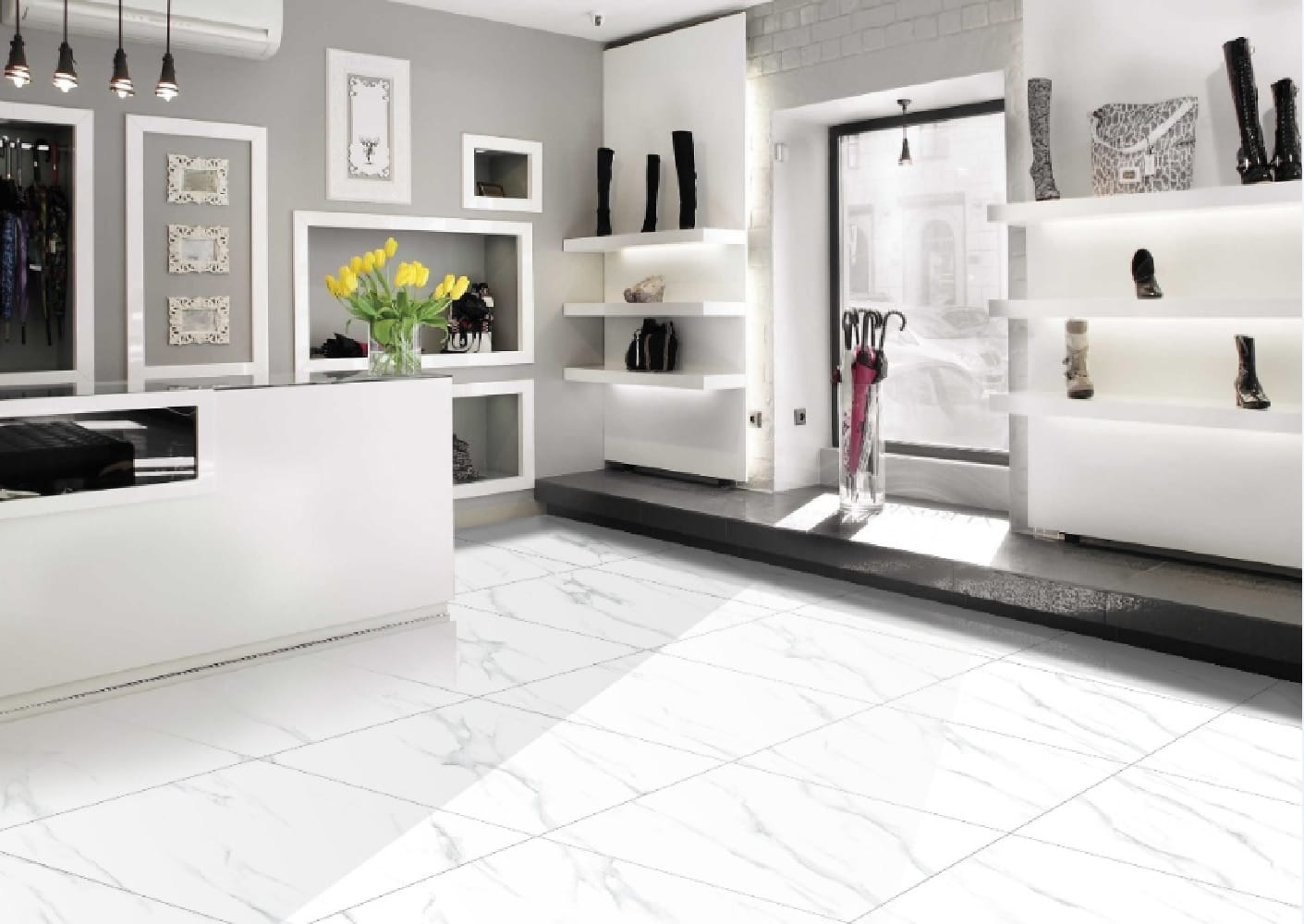 CITIGRES FLOORTILE 60x60CM CARRARA WHITE GRADE A 1.44M2