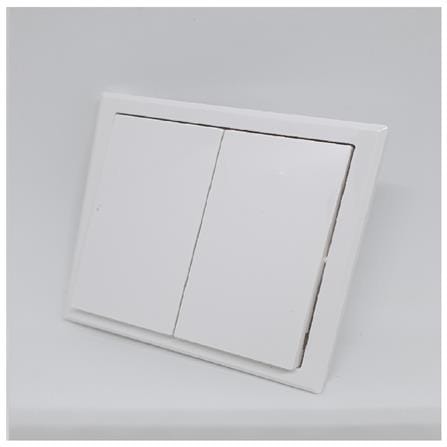 SWITCH 10A 2GANG 1WAY SIMON 301021B WHITE