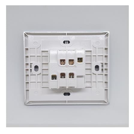 10A 2GANG 2WAY SWITCH SIMON 301022B SILVER