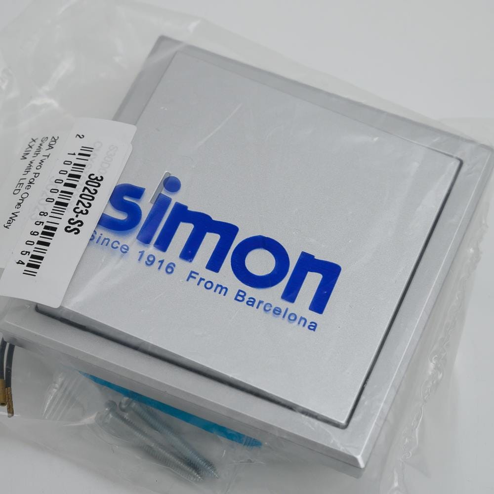 SWITCH 1WAY SIMON 1G1W DP W/LED SL SIMON