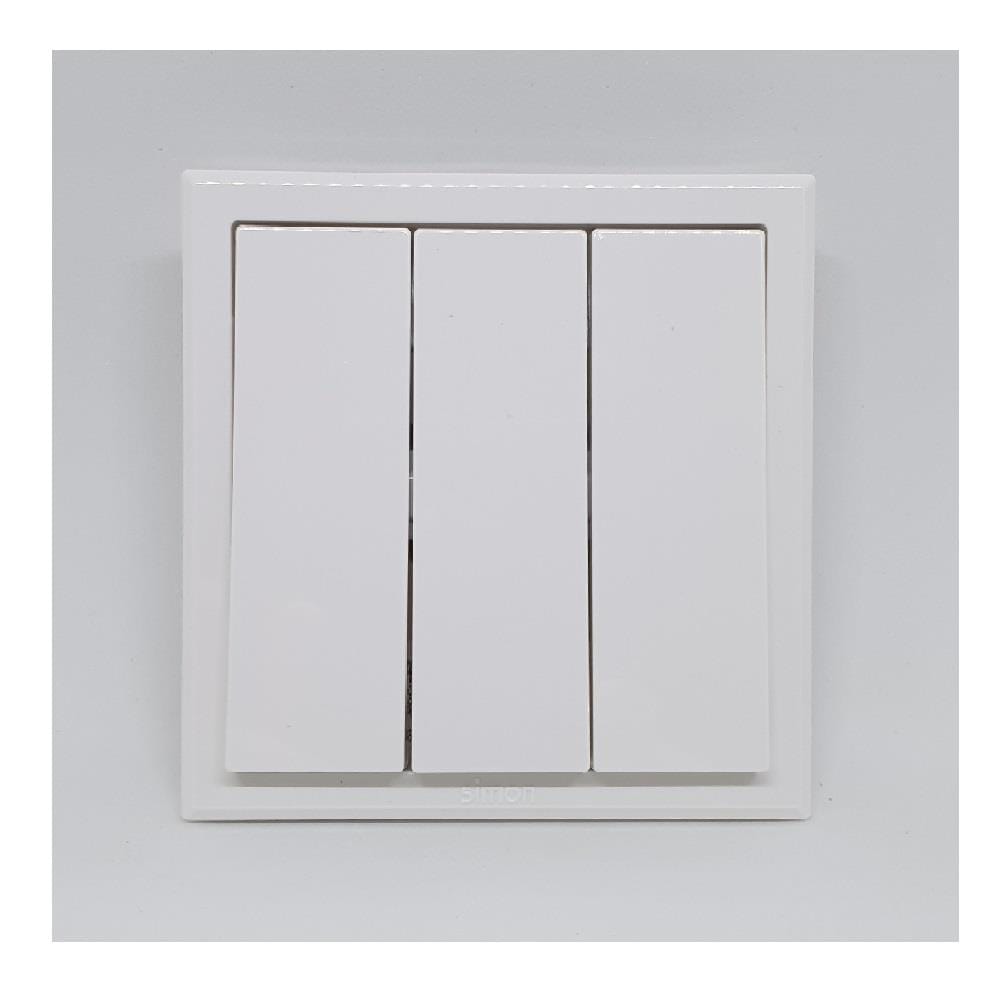 SWTICH 10A 3GANG 1WAY SIMON 301031B WHITE