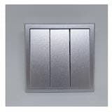 10A 3GANG 1WAY SWITCH SIMON 301031B SILVER