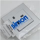 SWITCH FLAT SIMON 1G F/PIN SCKT SL SIMON