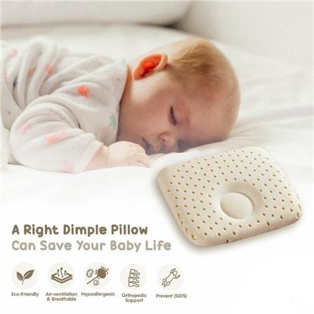 KIDS PILLOW COMFORTCO BABY  BB1st Dimple WHITE