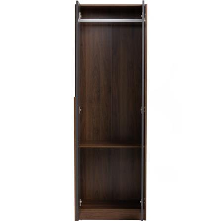 NUHOOM WARDROBE MANDO 2 DOOR WALNUT/BLACK 170/172