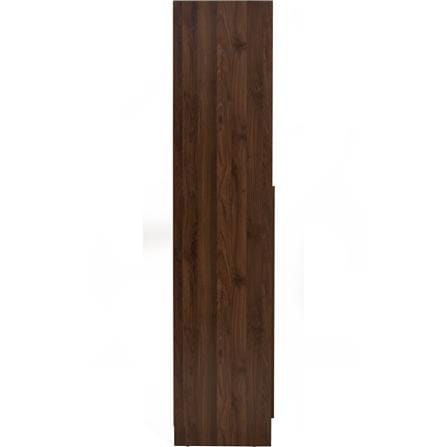 NUHOOM WARDROBE MANDO 2 DOOR WALNUT/BLACK 170/172
