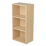 OPEN SHELF 3 TIER OAK