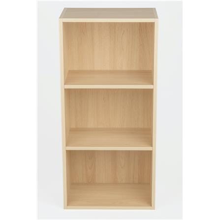 OPEN SHELF 3 TIER OAK