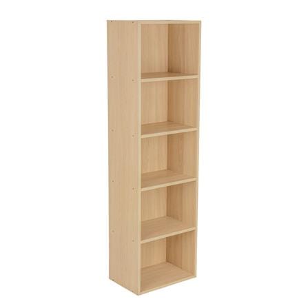 OPEN SHELF 5 TIER OAK